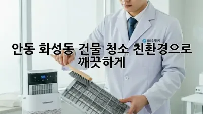 안동 화성동 건물 청소: 친환경으로 깨끗하게!